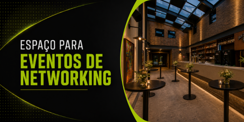 Espaço para eventos de networking em São Paulo