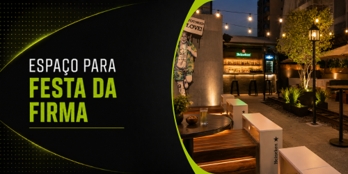 Espaço para festa de confraternização em São Paulo