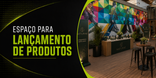 Espaço para lançamento de produtos em São Paulo